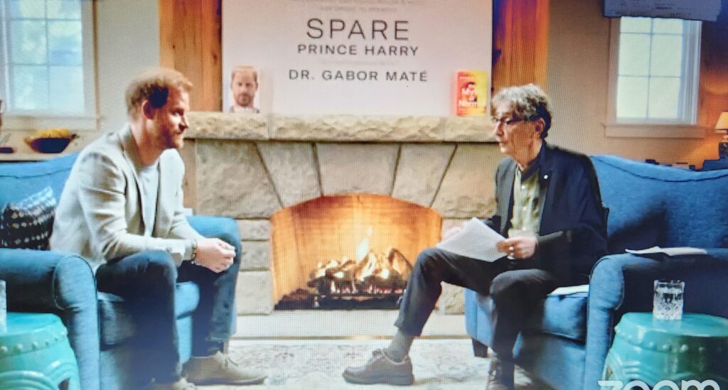 Prince Harry Discusses Spare With Dr. Gabor Mate